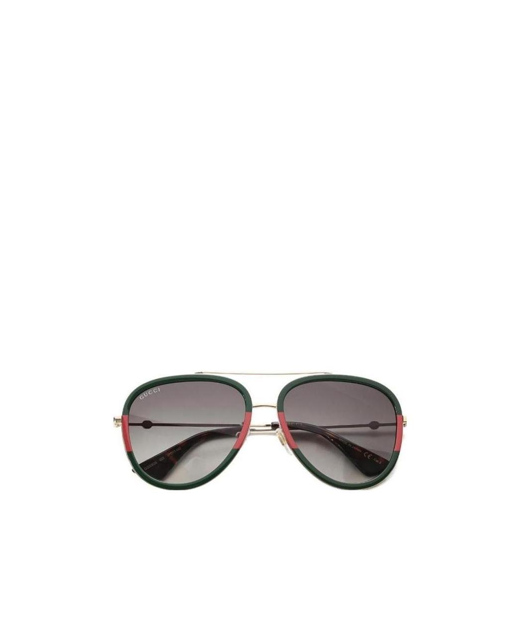 Gucci Aviator Shaped Sunglasses In Multicolor