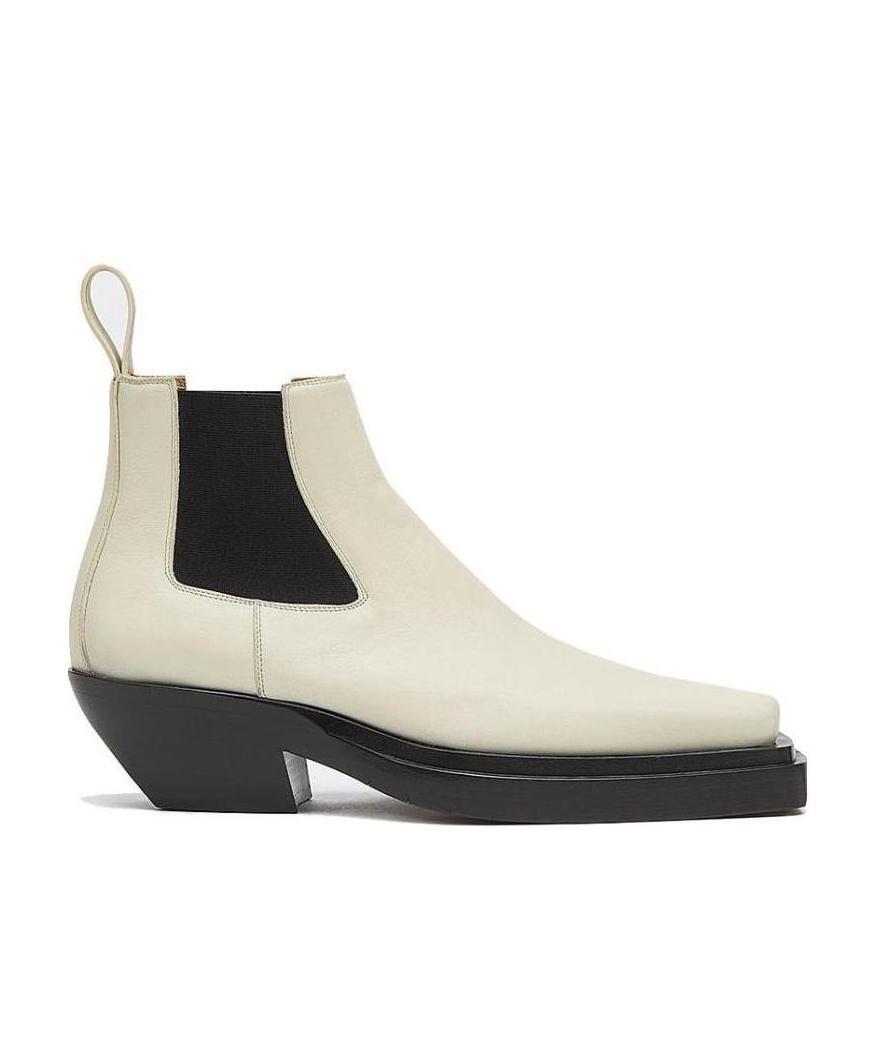Bottega Veneta Bv Lean And Ankle Boots In White
