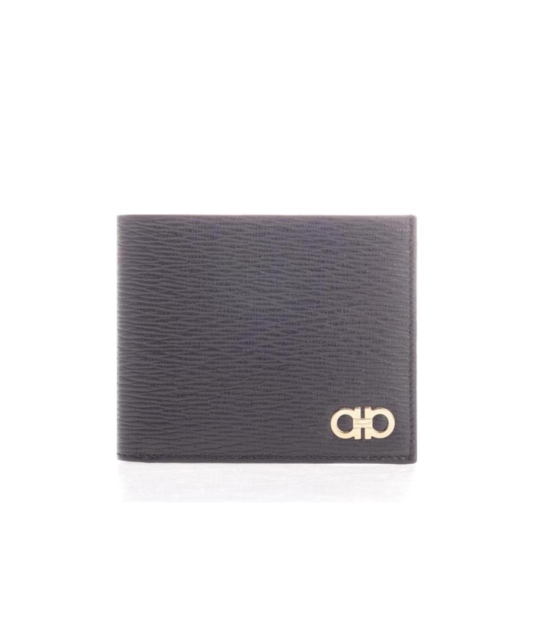 Ferragamo Gancini Bi-fold Wallet In Black