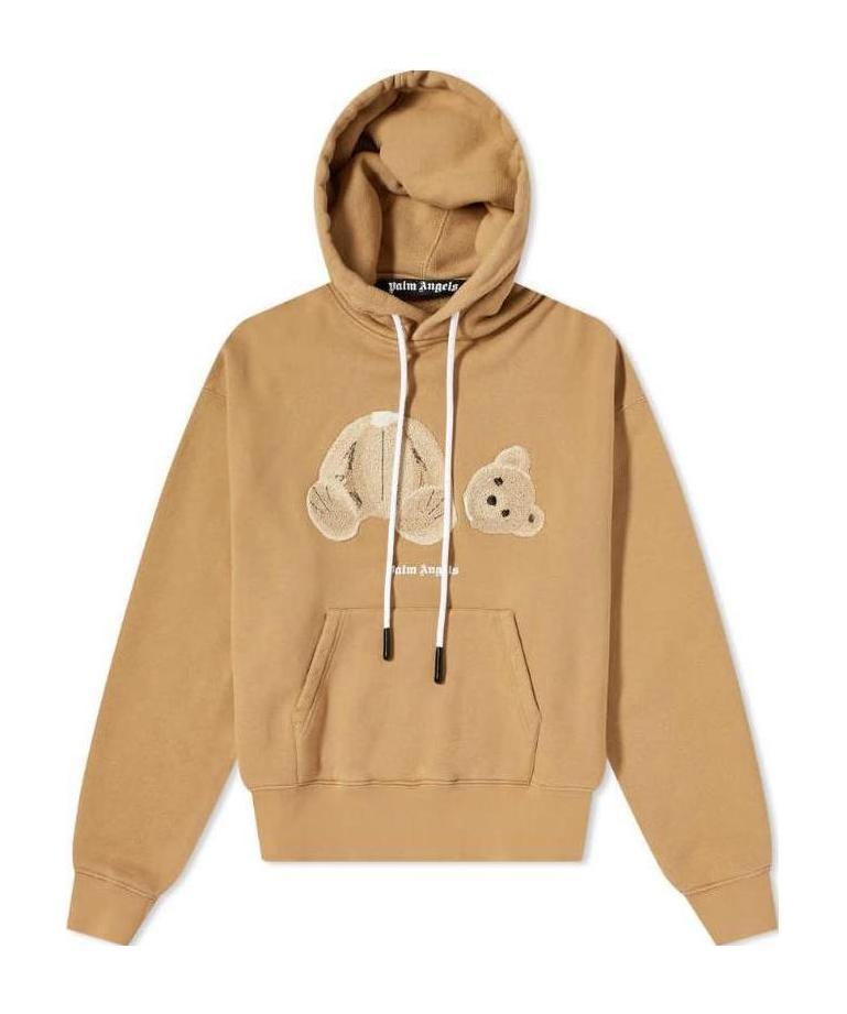 PALM ANGELS LOGO-PRINT DRAWSTRING HOODIE