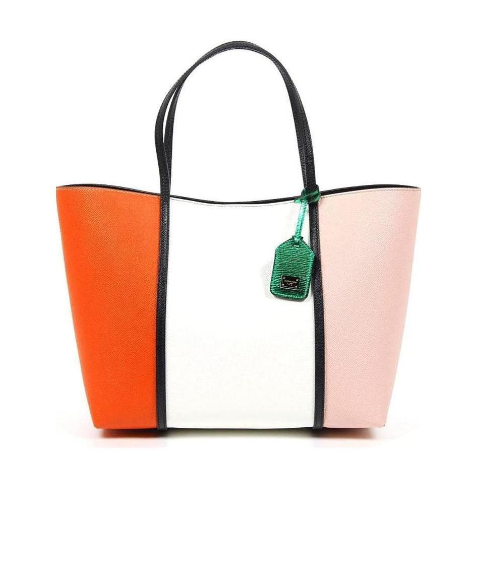 Dolce & Gabbana Logo Details Handbag In Multicolor