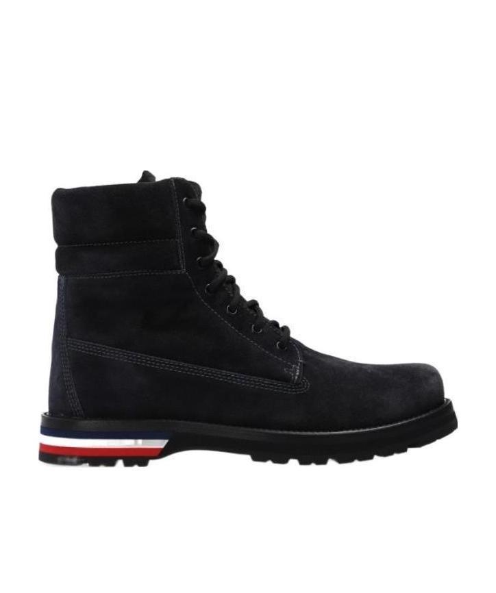 Moncler Vancouver Lace-up Boots In Gray