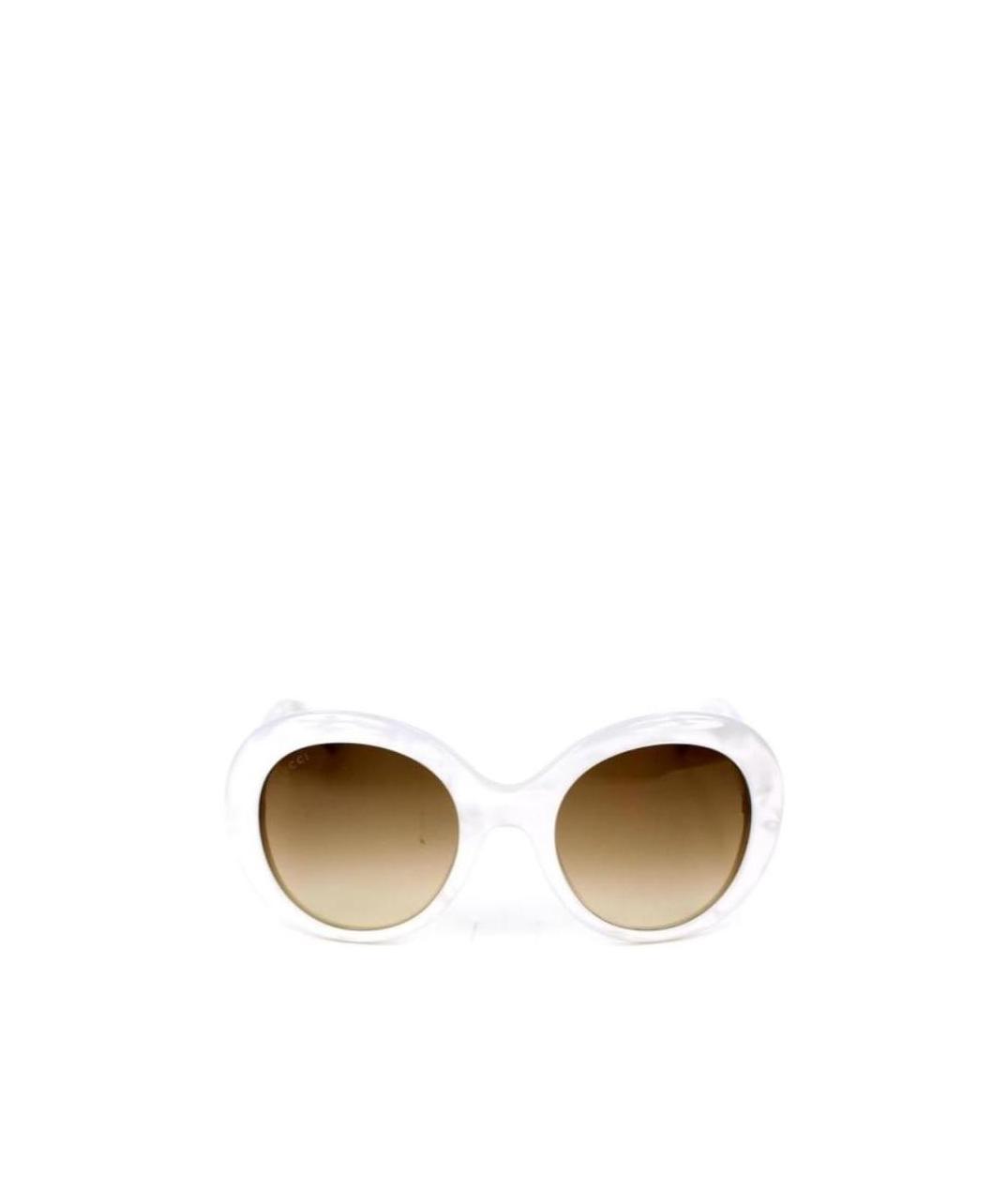 Gucci Round Sunglasses In White