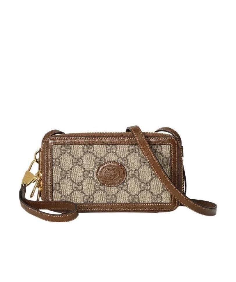 Gucci Interlocking G Mini Bag In Brown