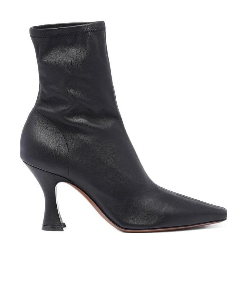 Neous Ran Stretch-design Leather Boots In Black