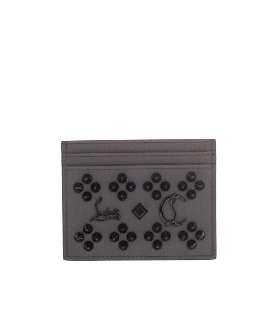 Christian Louboutin Rivet Card Bag In Black