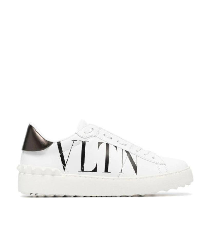 Valentino Vltn Open Sneakers In White