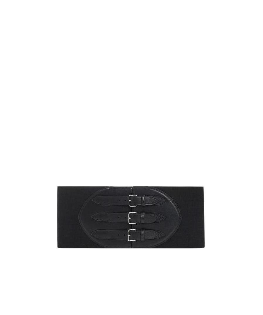 Alaïa Metal Buckle Tight Belt In Black