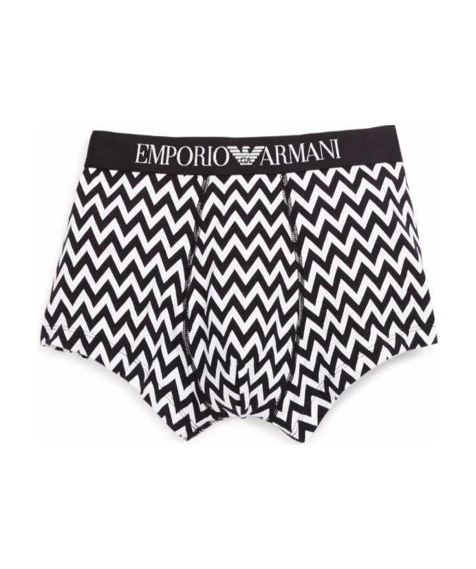EMPORIO ARMANI BLACK AND WHITE FANCY PRINTED UNDERWEAR