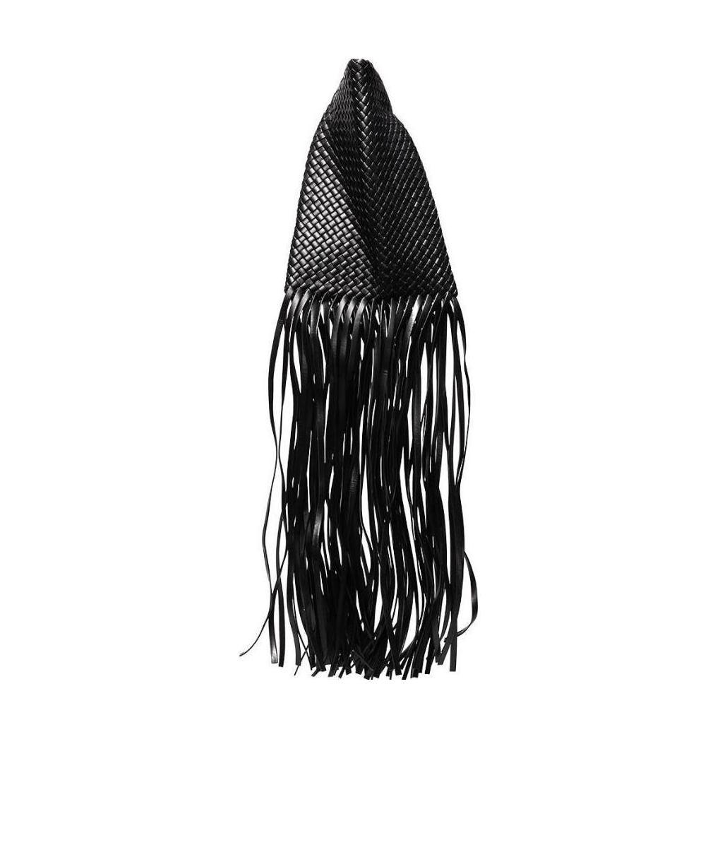 Bottega Veneta Women's The Fringe Crisscross Clutch In Black