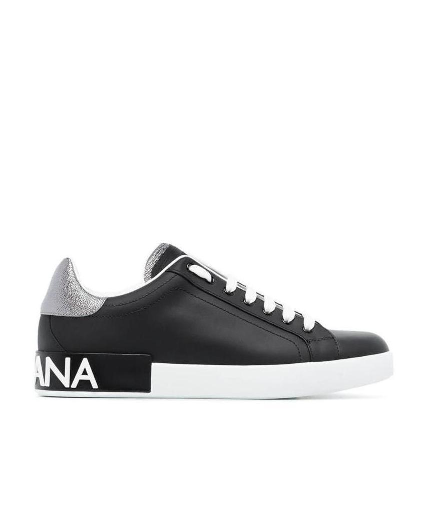 Shop Dolce & Gabbana Classic Portofino Sneakers In Black