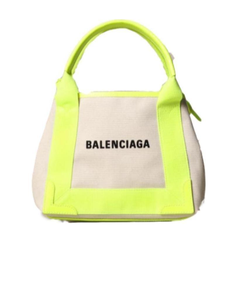 Balenciaga Logo Logo Handbag In Yellow
