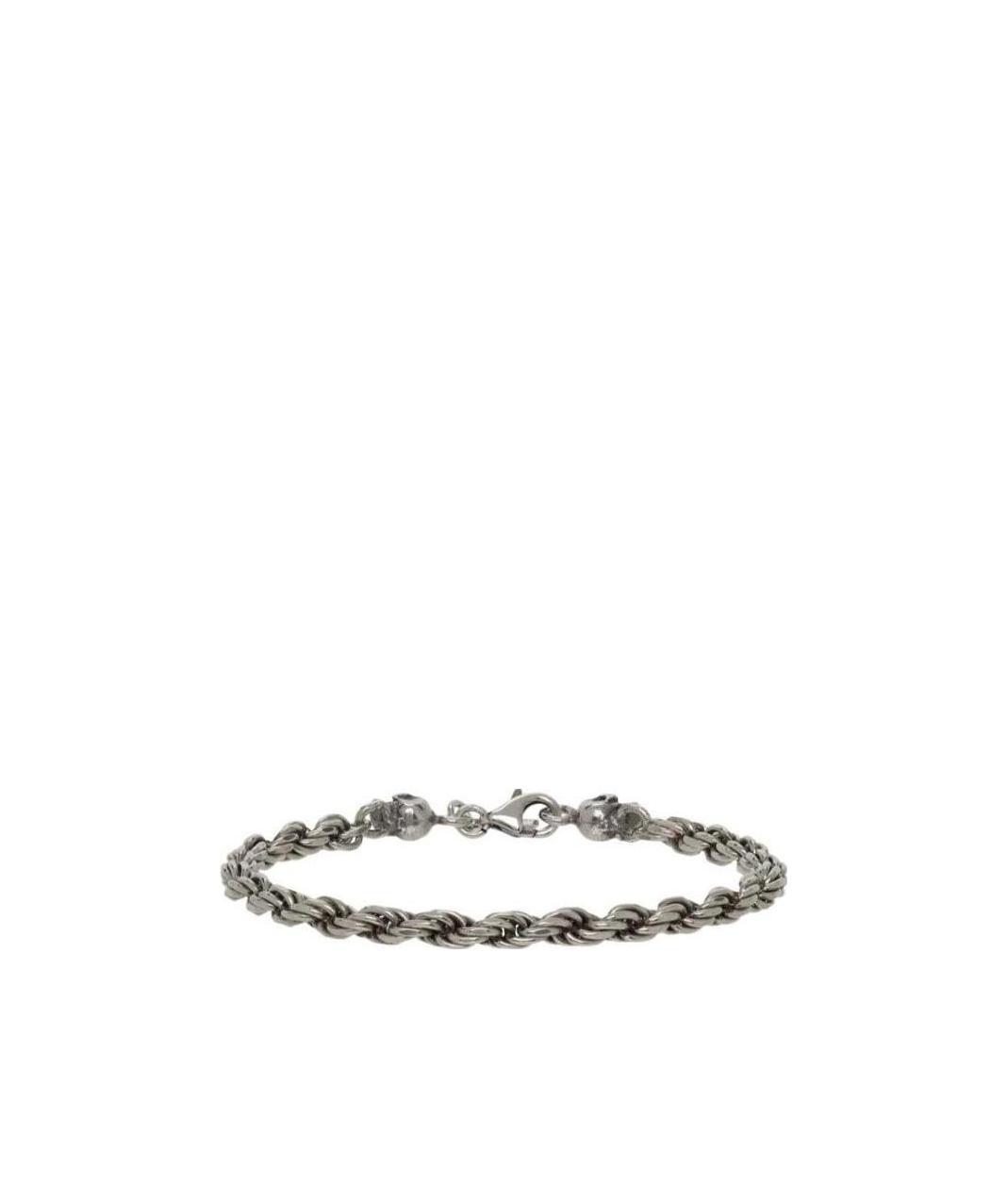 Emanuele Bicocchi Exclusive Sale Of Silver Rope Chain Bracelet In Gray