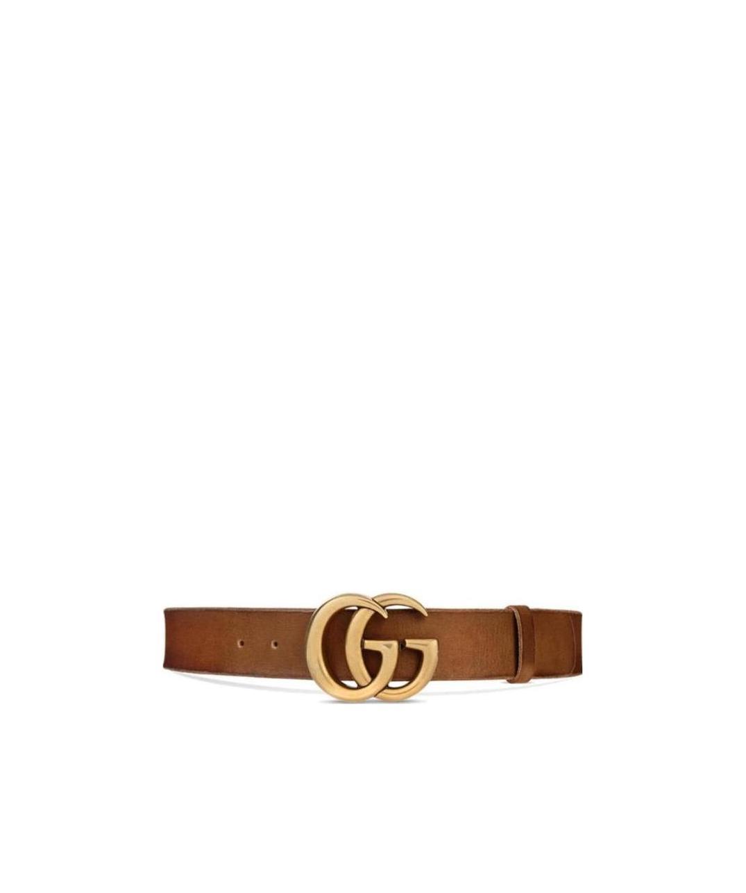 Gucci Double G Buckle Belt In Brown