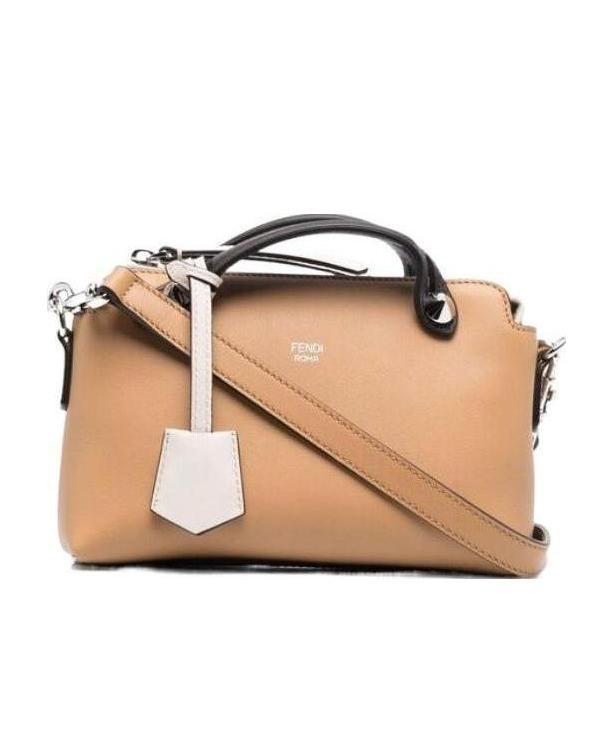 Fendi Logo-print Tote Bag In Nude