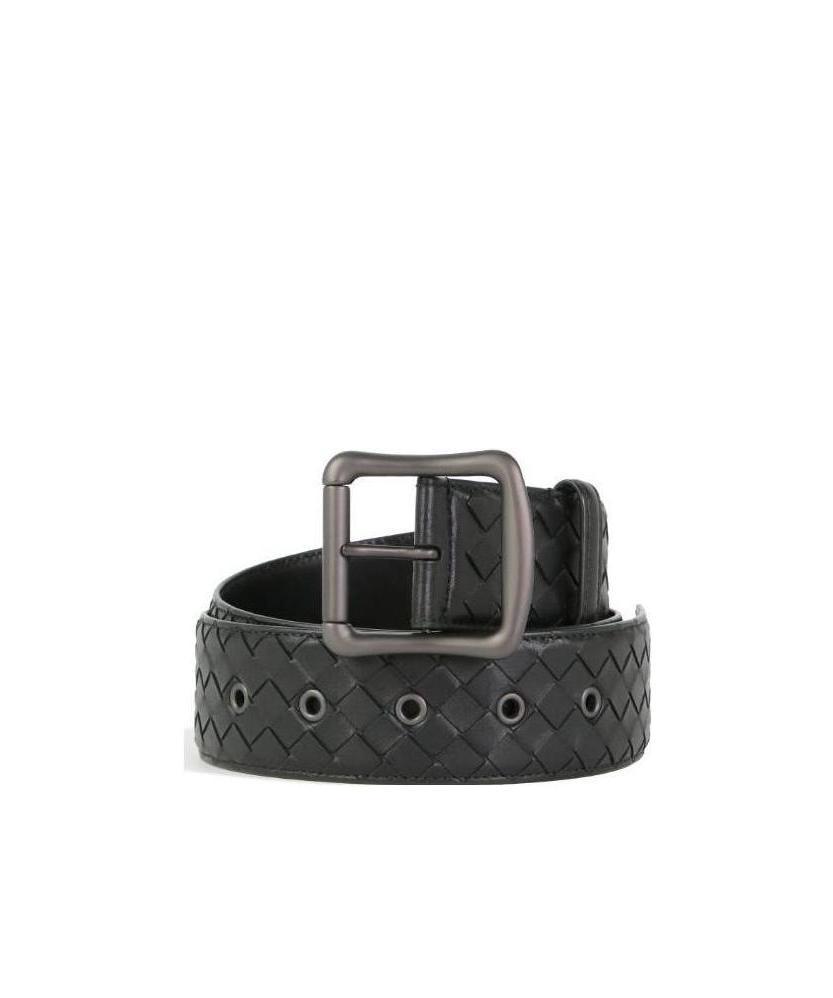 Bottega Veneta Weave A Belt In Black