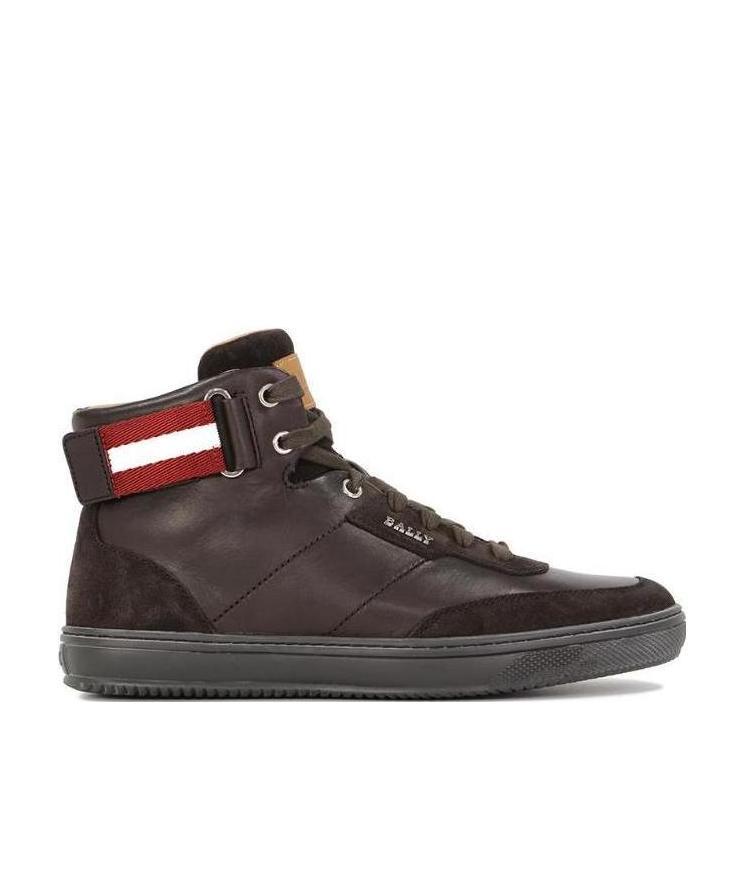 BALLY LOGO HIGH-TOP LEISURE SPORTS SHOES