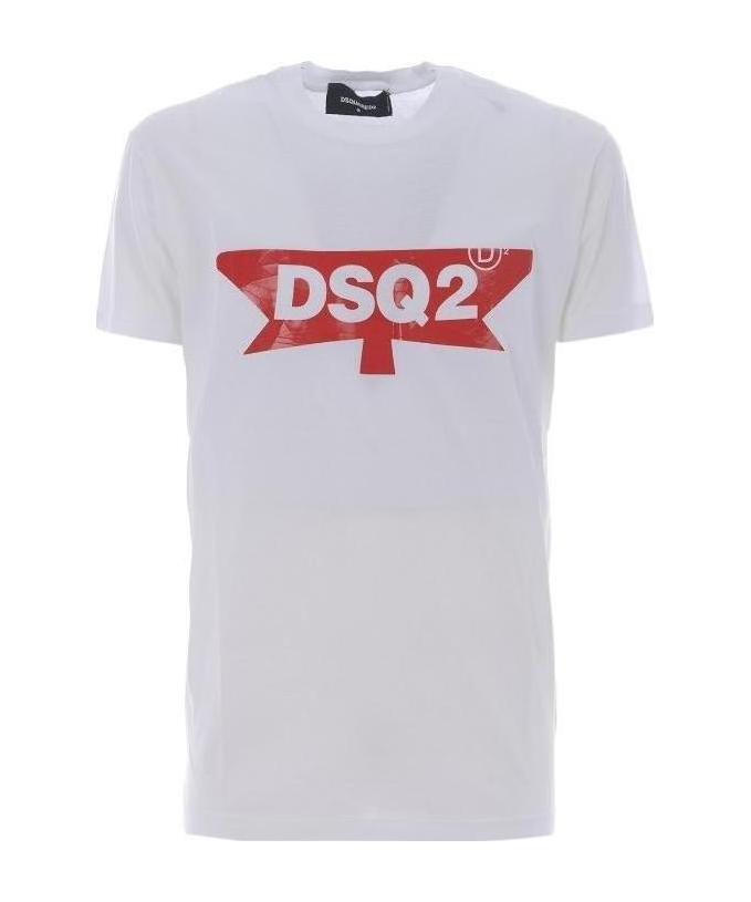 Dsquared2 Logo Printed T-shirt In White