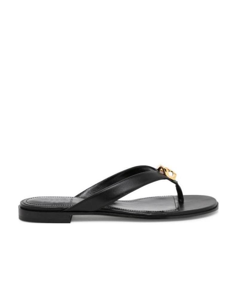 GIVENCHY G CHAIN BUCKLE SANDALS 