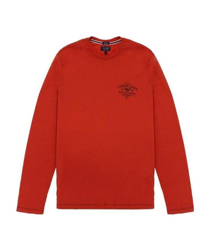 ARMANI JEANS LOGO DETAILS LONG-SLEEVED T-SHIRT