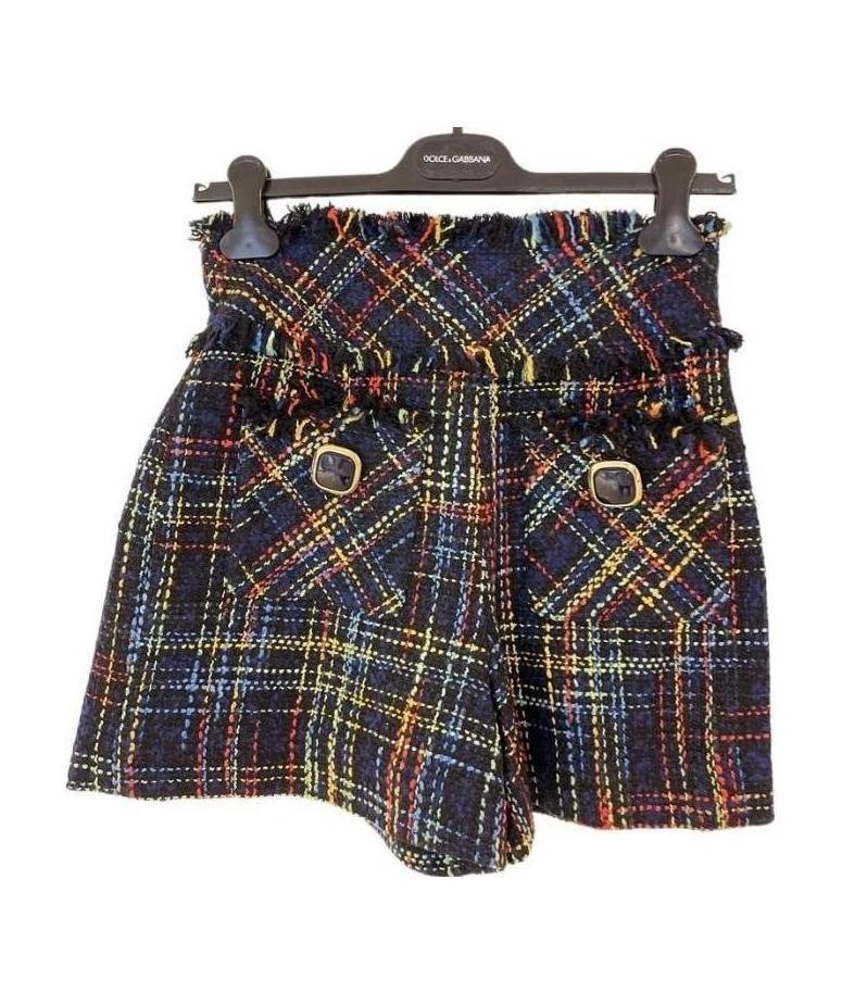 Edward Achour Paris Tweed Shorts In Black