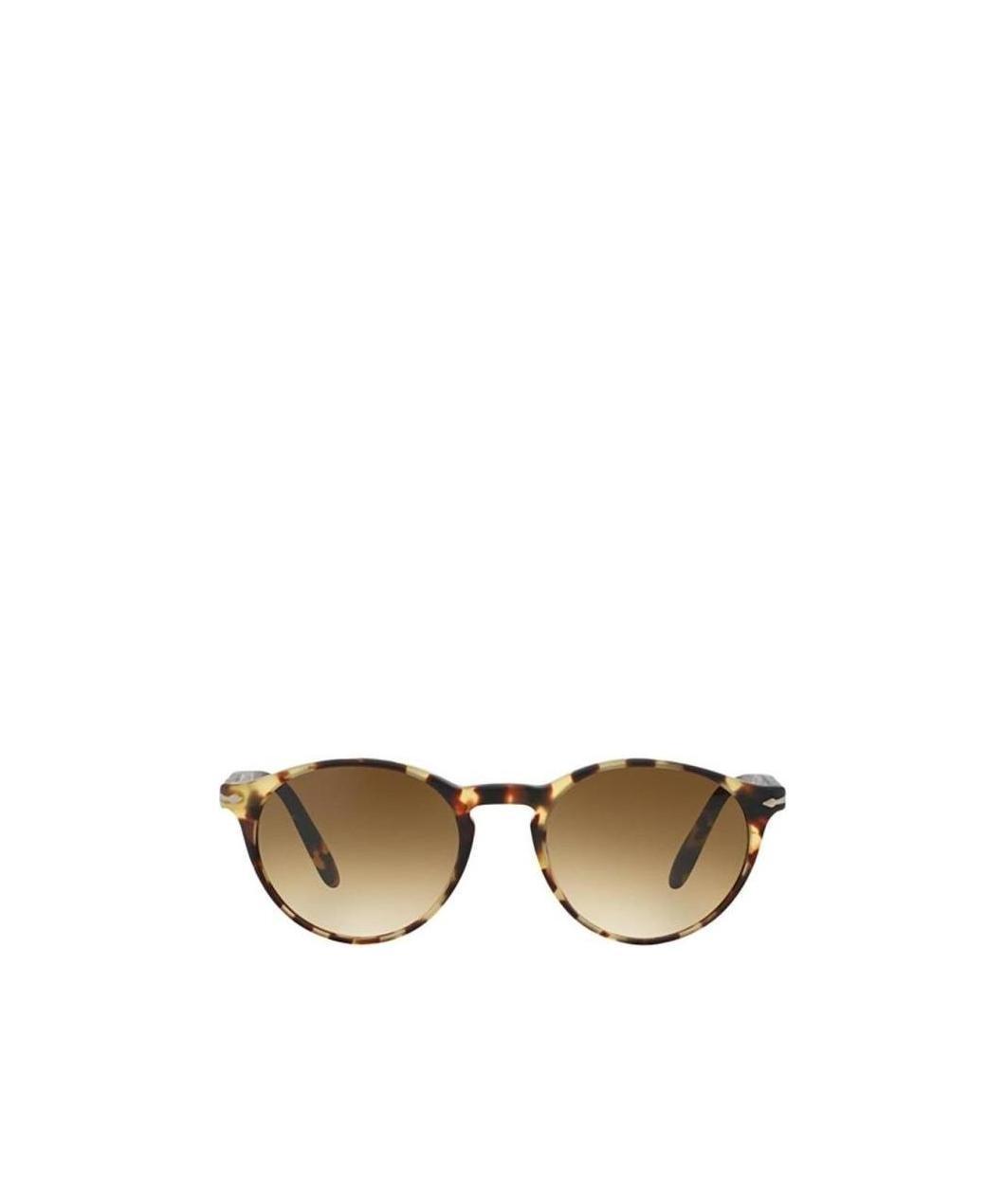 Persol Tortoiseshell-effect Round-frame Sunglasses In Brown