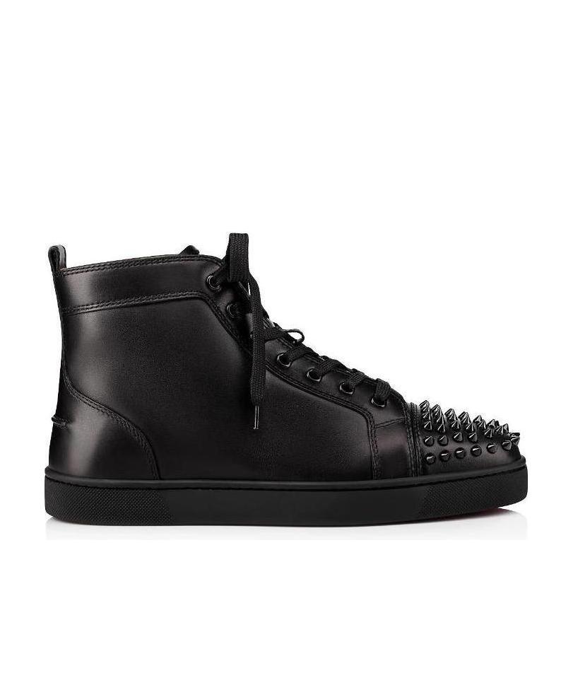Christian Louboutin Black Louis Orlato Sneakers In Black