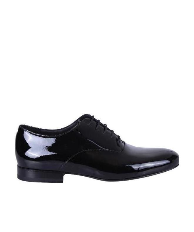 Valentino Round Toe Oxford Lace-up Shoes In Black