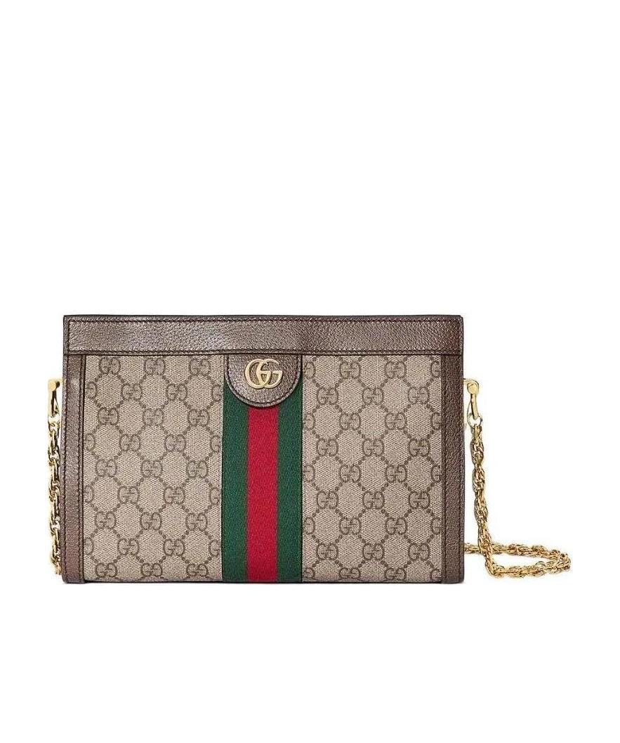 Gucci Ophidia Small Gg Supreme Canvas Shoulder Bag In Multicolor