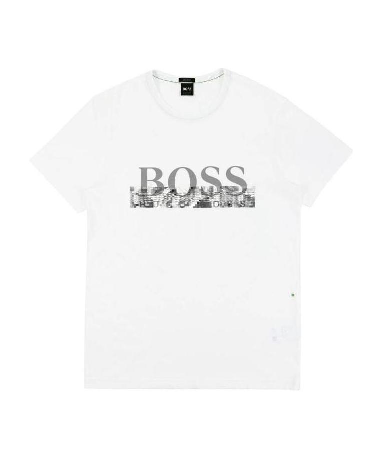 HUGO BOSS ROUND-NECKED LOGO T-SHIRT