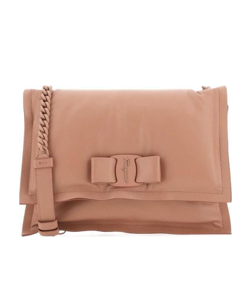 FERRAGAMO LOGO DESIGN SHOULDER BAG
