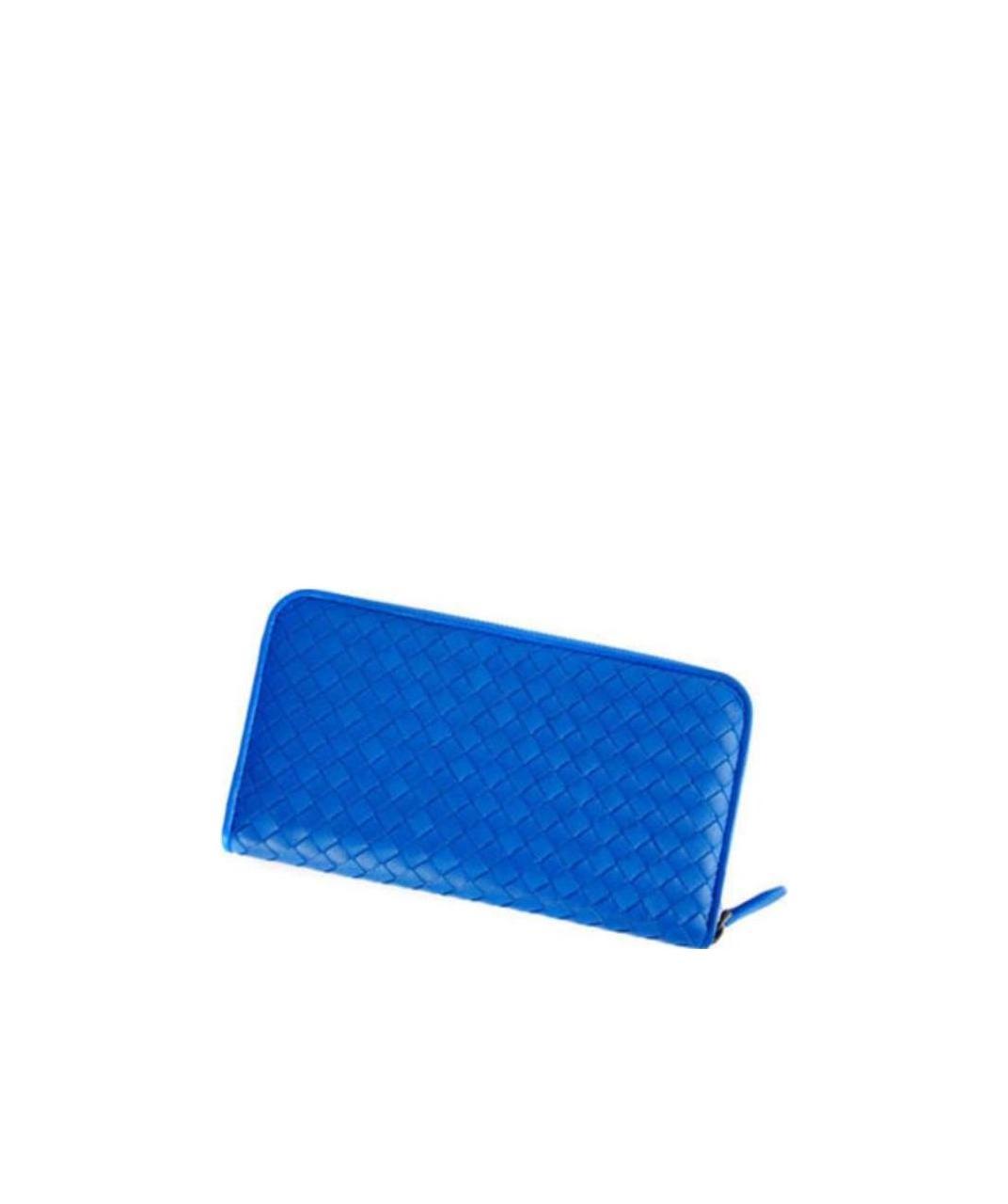 Shop Bottega Veneta Weave A Long Purse In Blue