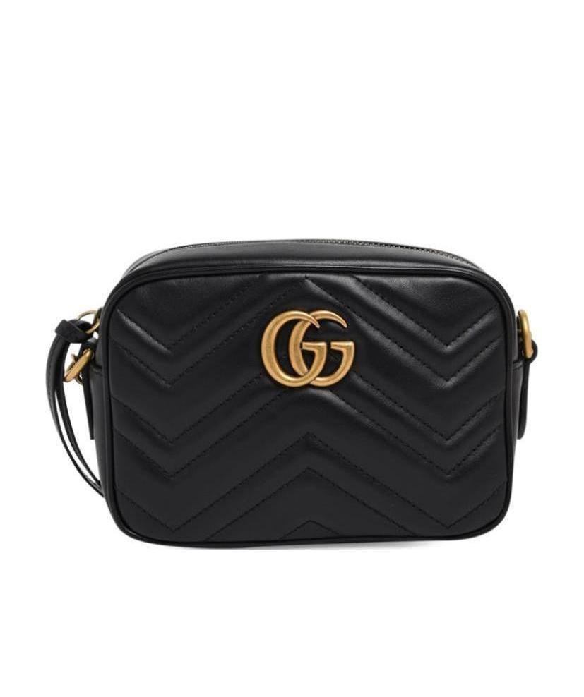 Gucci Gg Marmont Shoulder Bag In Black