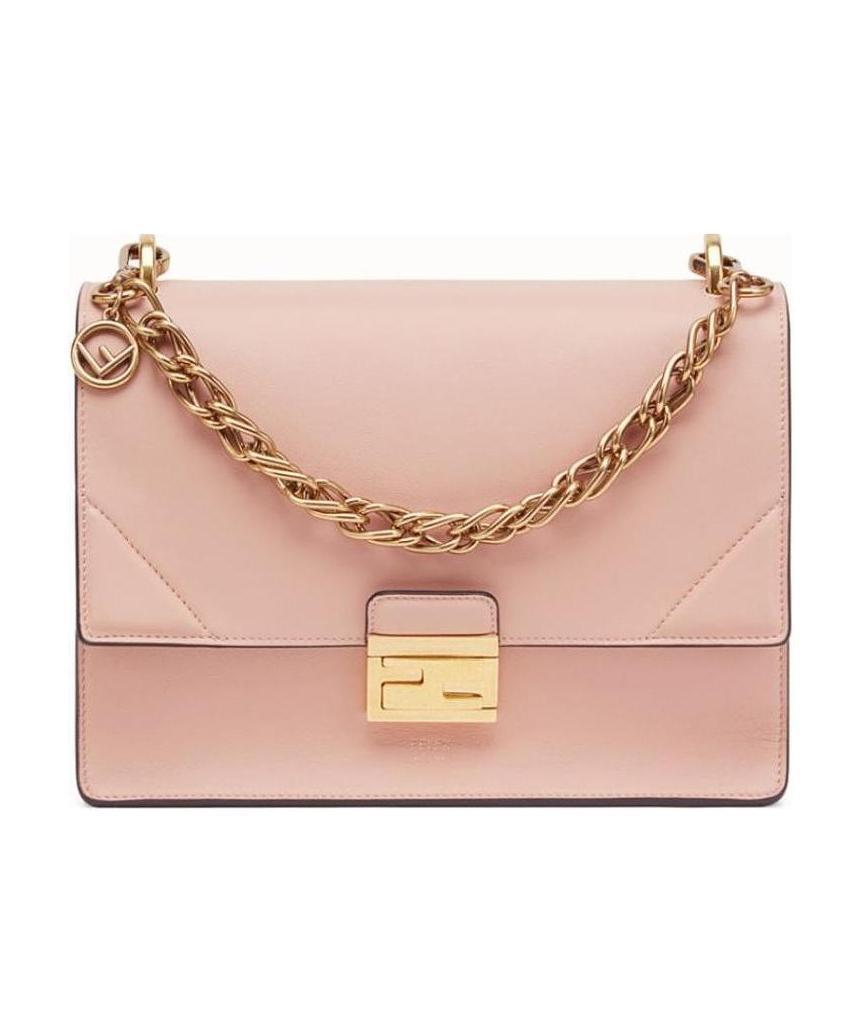 Fendi Kan U Shoulder Bag In Nude