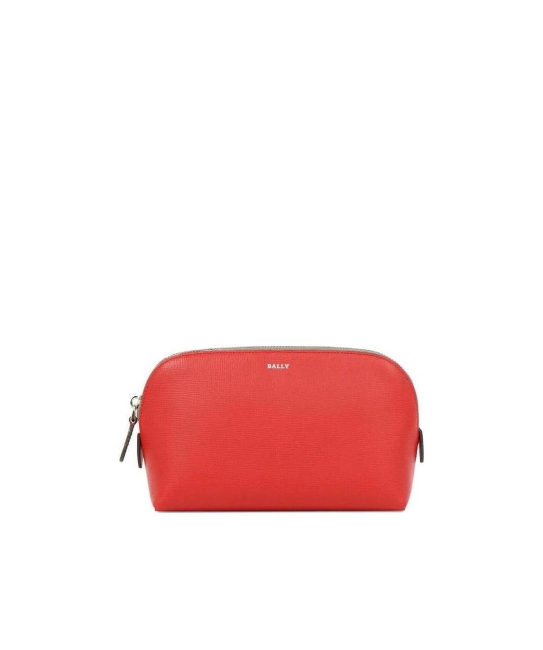 Shop Bally Zipper Purse In Red