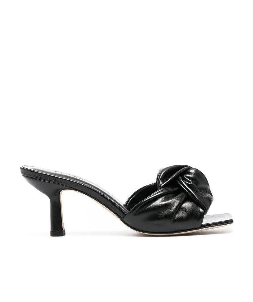 By Far Logo High Heels Sandals In Black