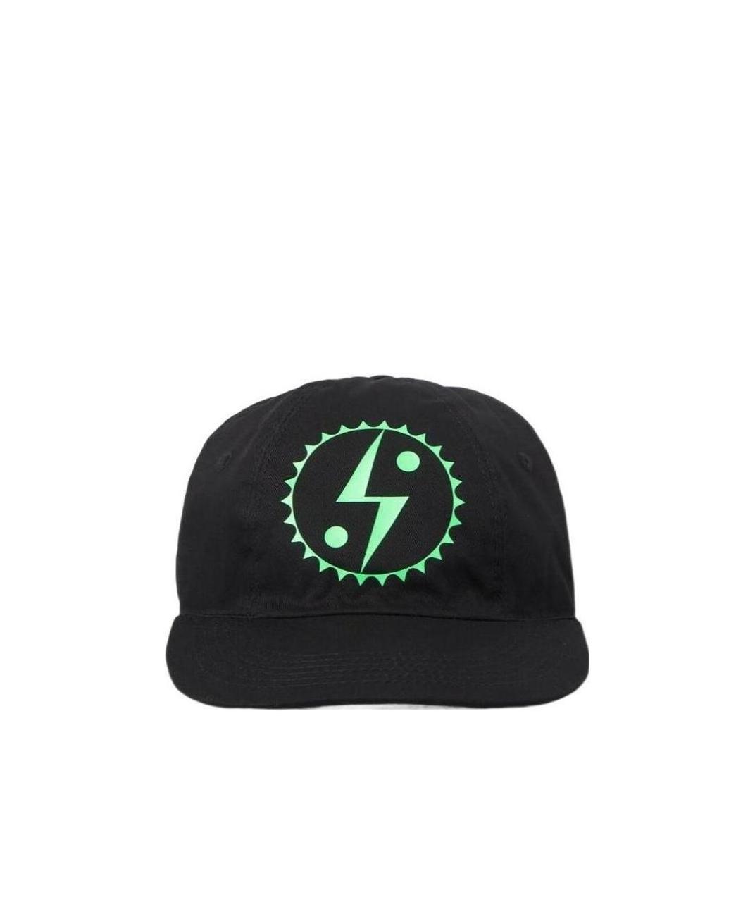 Stella Mccartney Logo Print Baseball Cap In Black