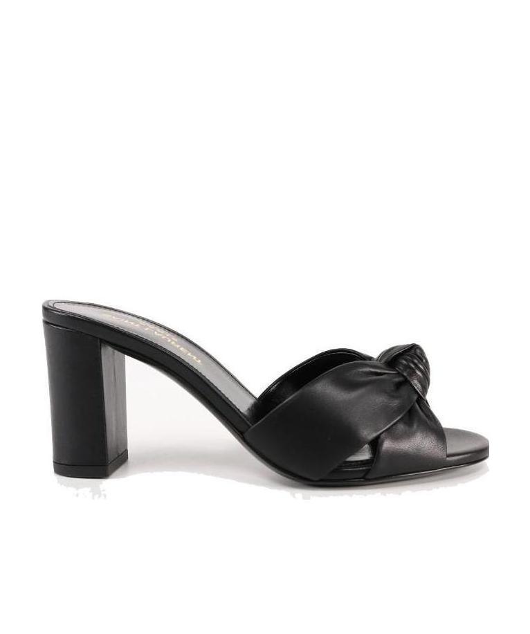 SAINT LAURENT BIANCA OPEN-TOED HIGH-HEELED SANDALS