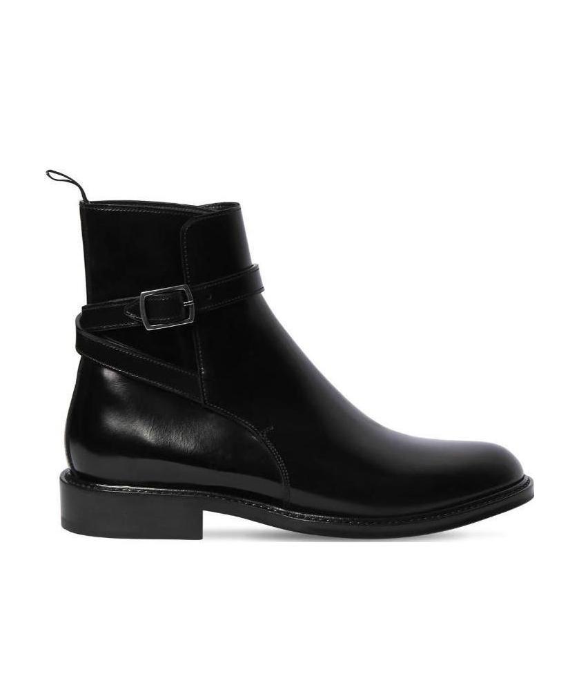 Saint Laurent Army 20 Ankle Boots In Black