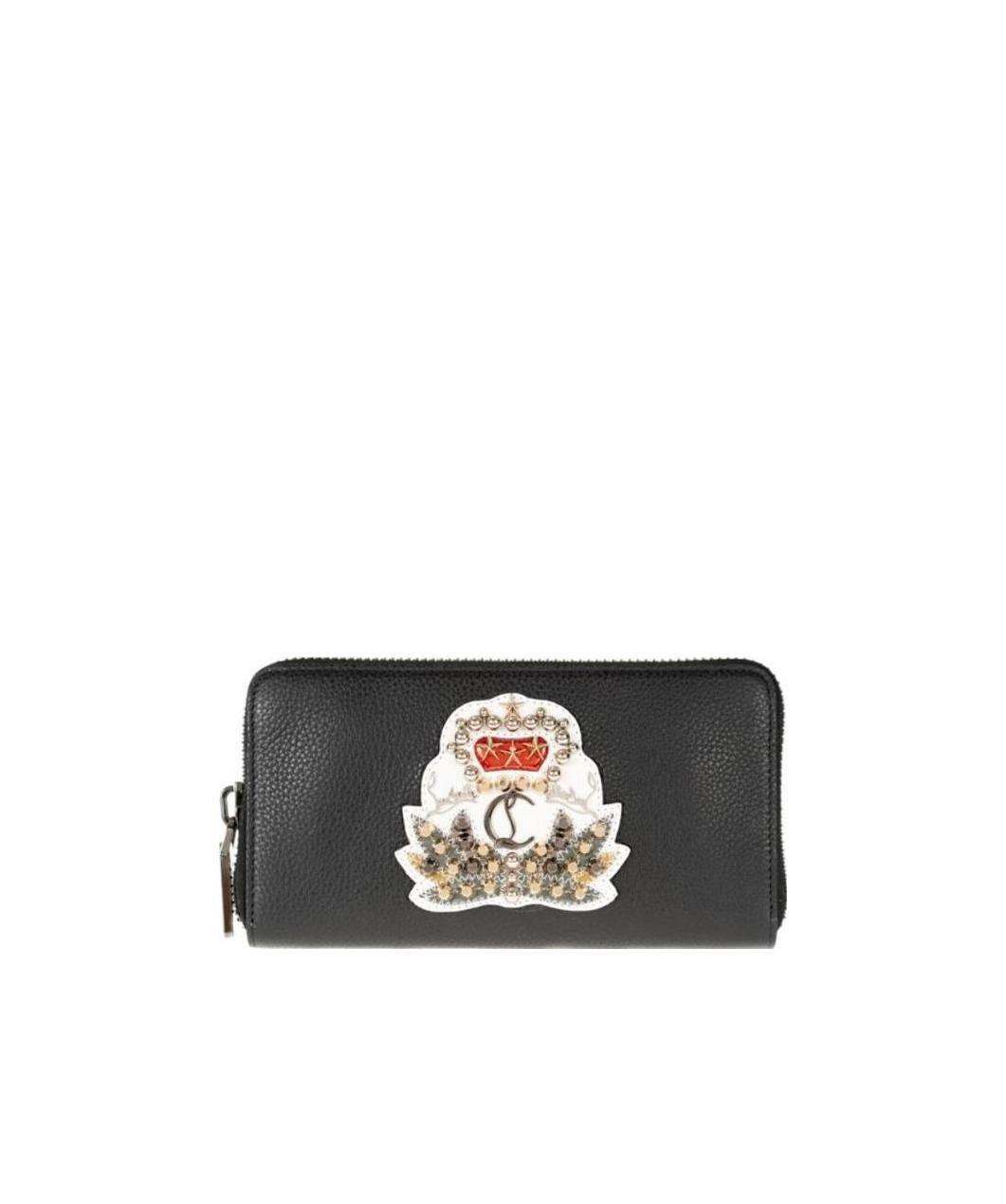 Christian Louboutin Zipper Wallet In Black
