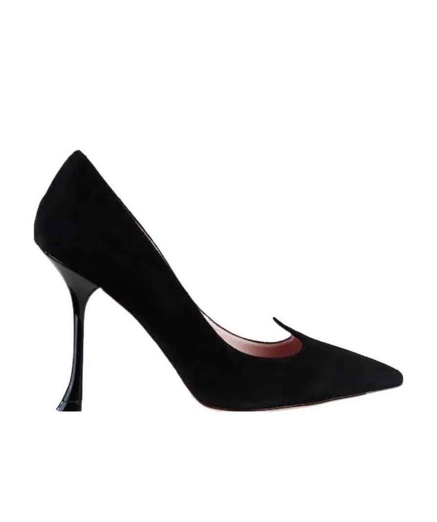 Roger Vivier I Love Vivier Heart-shaped Suede Pumps In Black