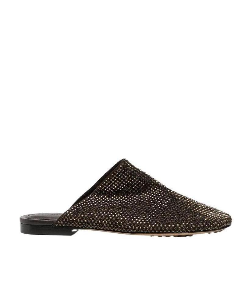 Bottega Veneta Crystal Embellished Slippers In Multi