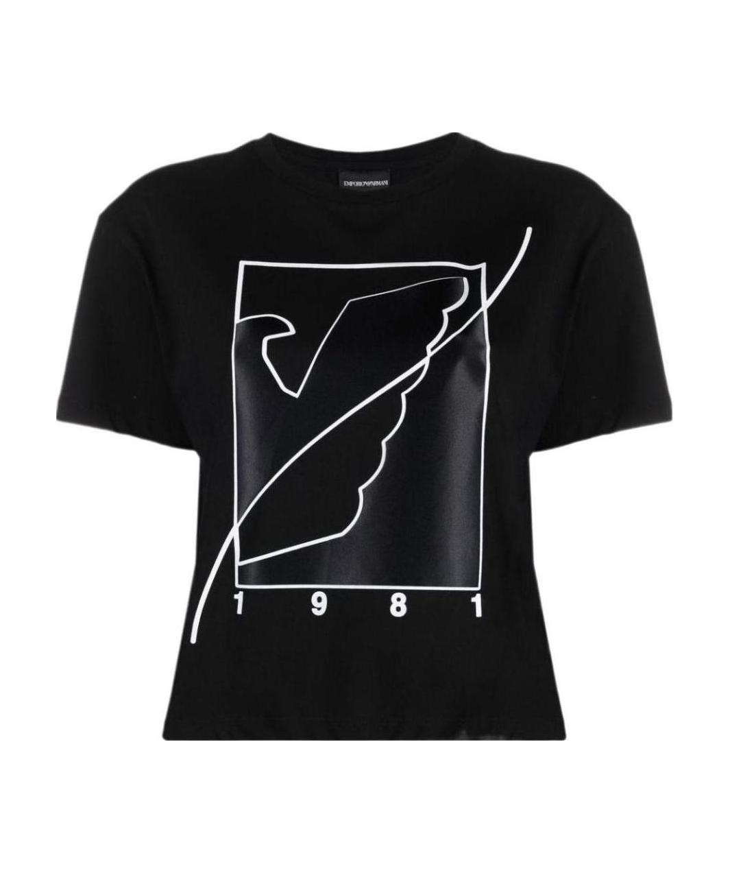 EMPORIO ARMANI EAGLE-PRINT COTTON T-SHIRT 