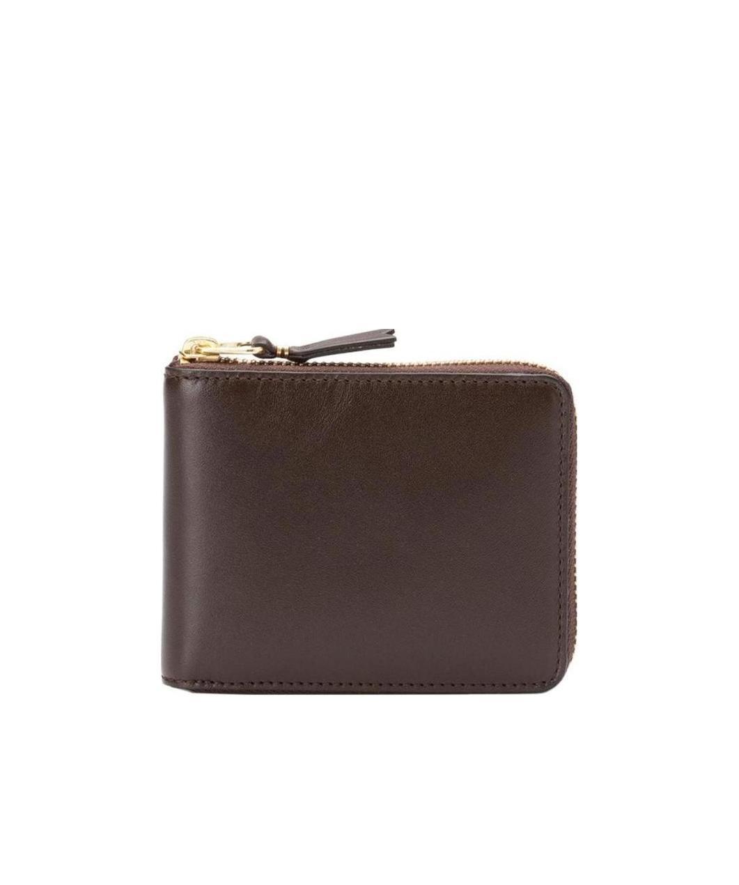 Comme Des Garçons Wallet Zipped Wallet In Brown