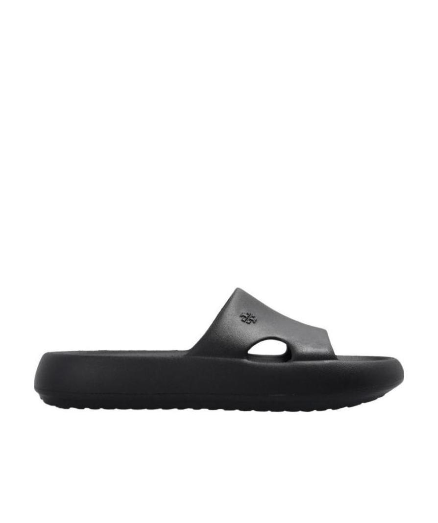 TORY BURCH OPEN-TOE CHUNKY SLIDES