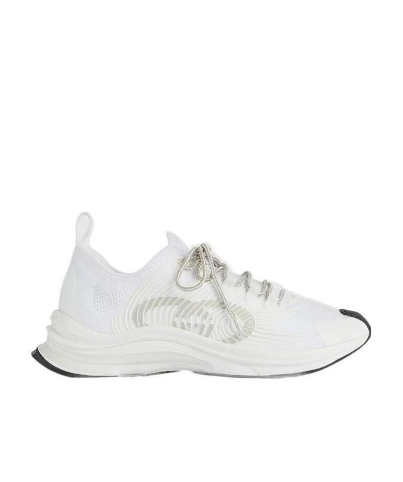 Gucci Run Lace-up Sneakers In White