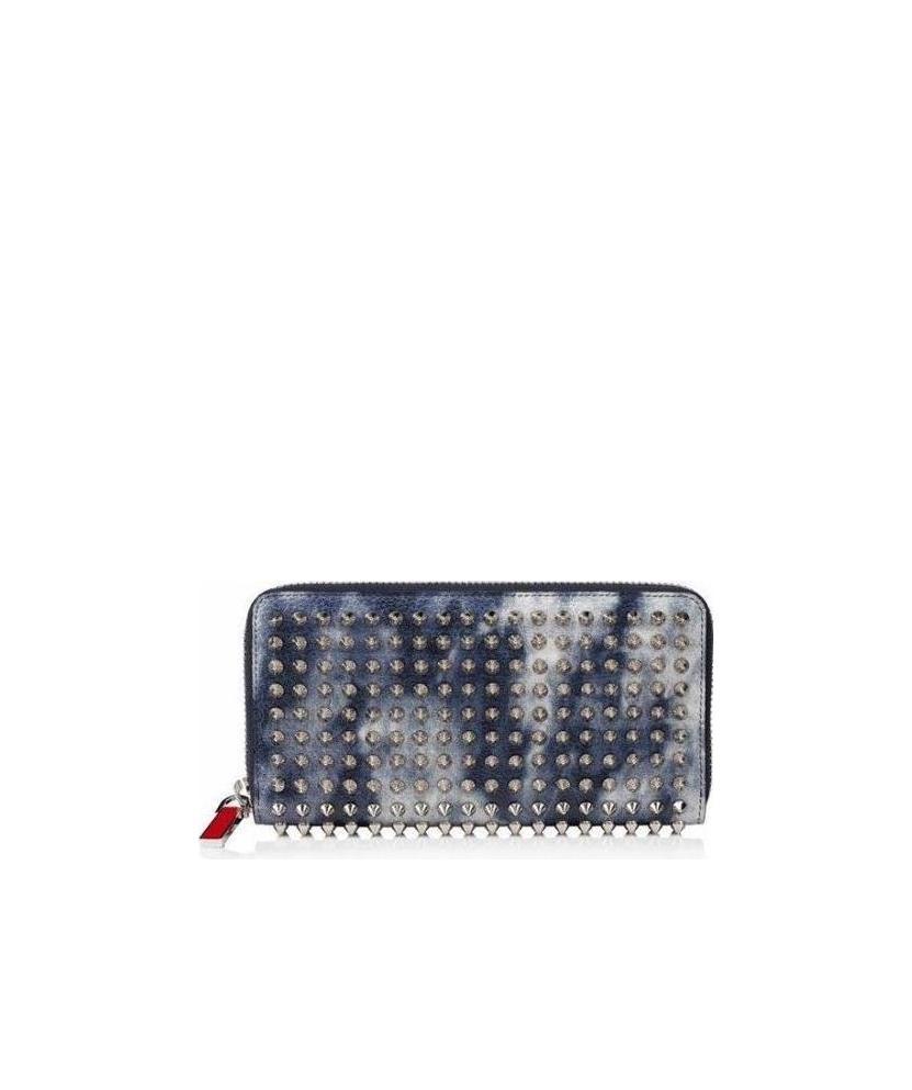 Christian Louboutin Logo Rivet Purse In Gray