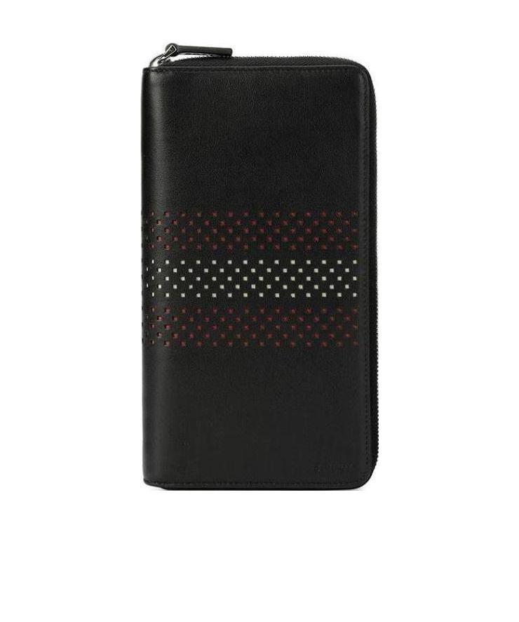 Bally Logo Zipper Wallet In Black