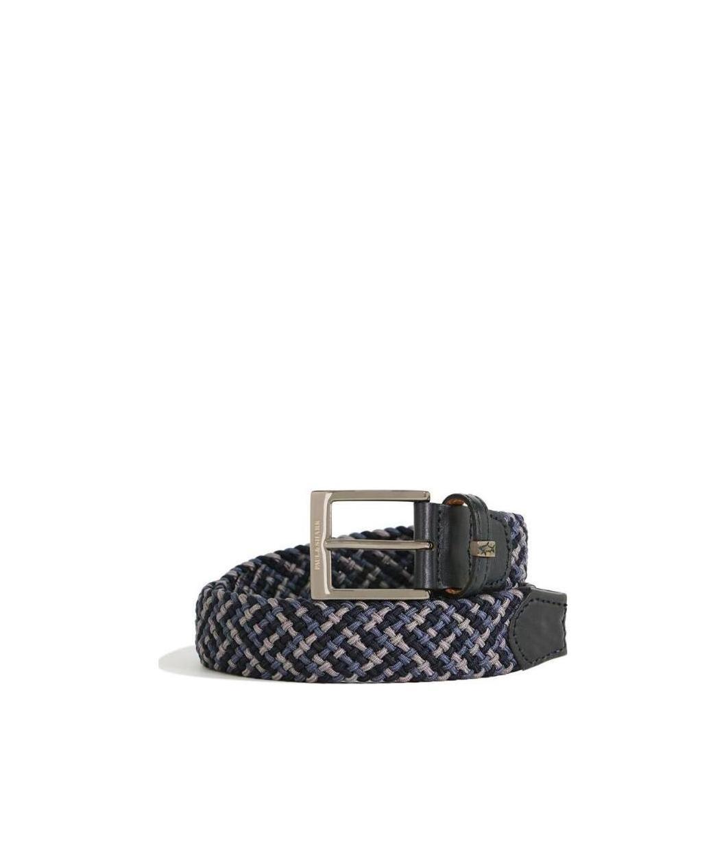 Paul & Shark Logo Belt In Black