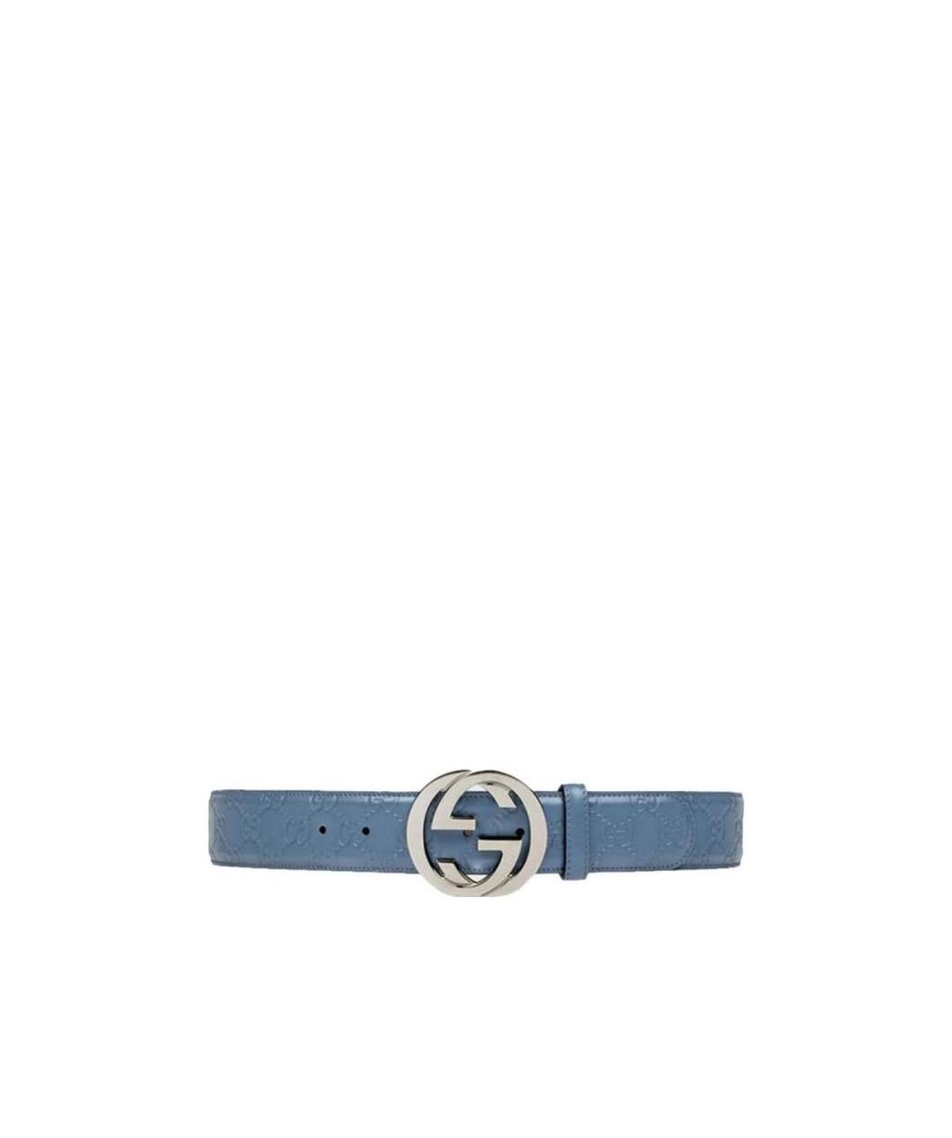 Gucci Double G Belt In Blue